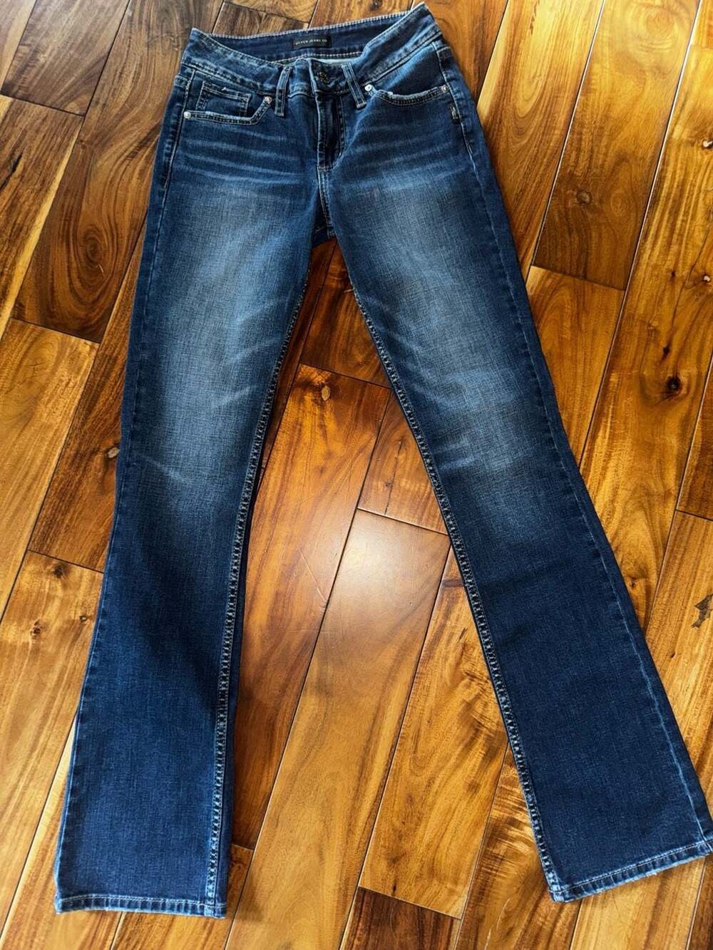 Silver Jeans Co. Suki Slim Boot Jeans Size 26x33 Dark Wash Denim